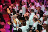 Détail des instruments de percussion utilisés dans l'activité Batucada proposée par MadCityZen. | © MadCityZen