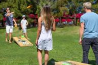 Vue d’ensemble d’une animation Olympiade en plein air organisée par MadCityZen. | © MadCityZen