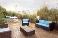 Une terrasse d’exception avec vue panoramique sur le Sacré-Cœur. | © Espace La RocheFoucault - Groupe Formeret