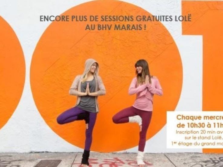 Le BHV organise des iniations au bien etre gratuites TEAM BUILDING ZEN ET BIEN ETRE