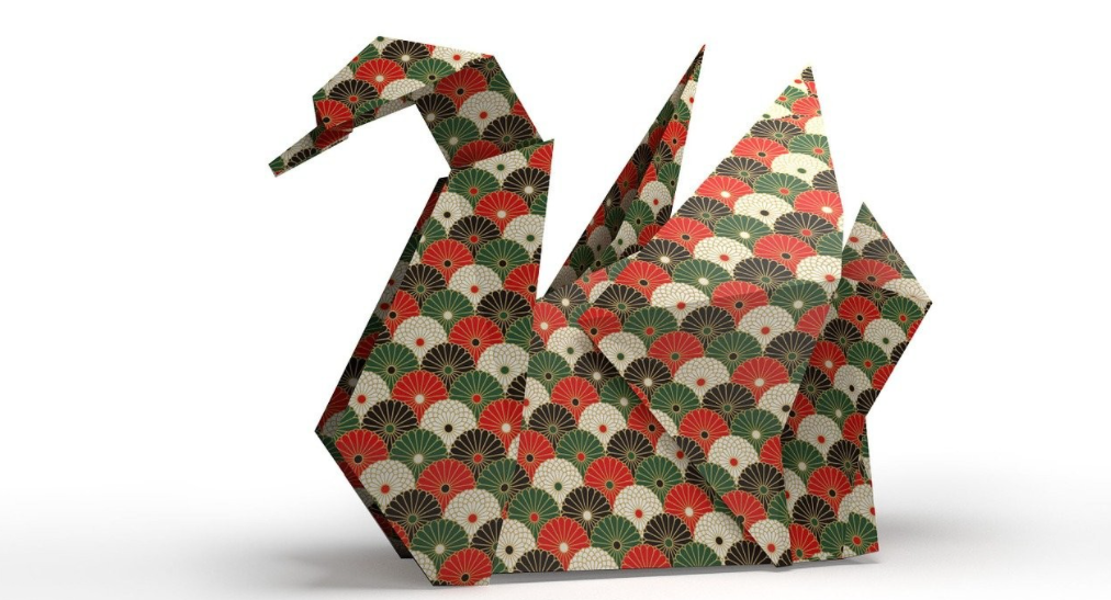 Cygne en origami